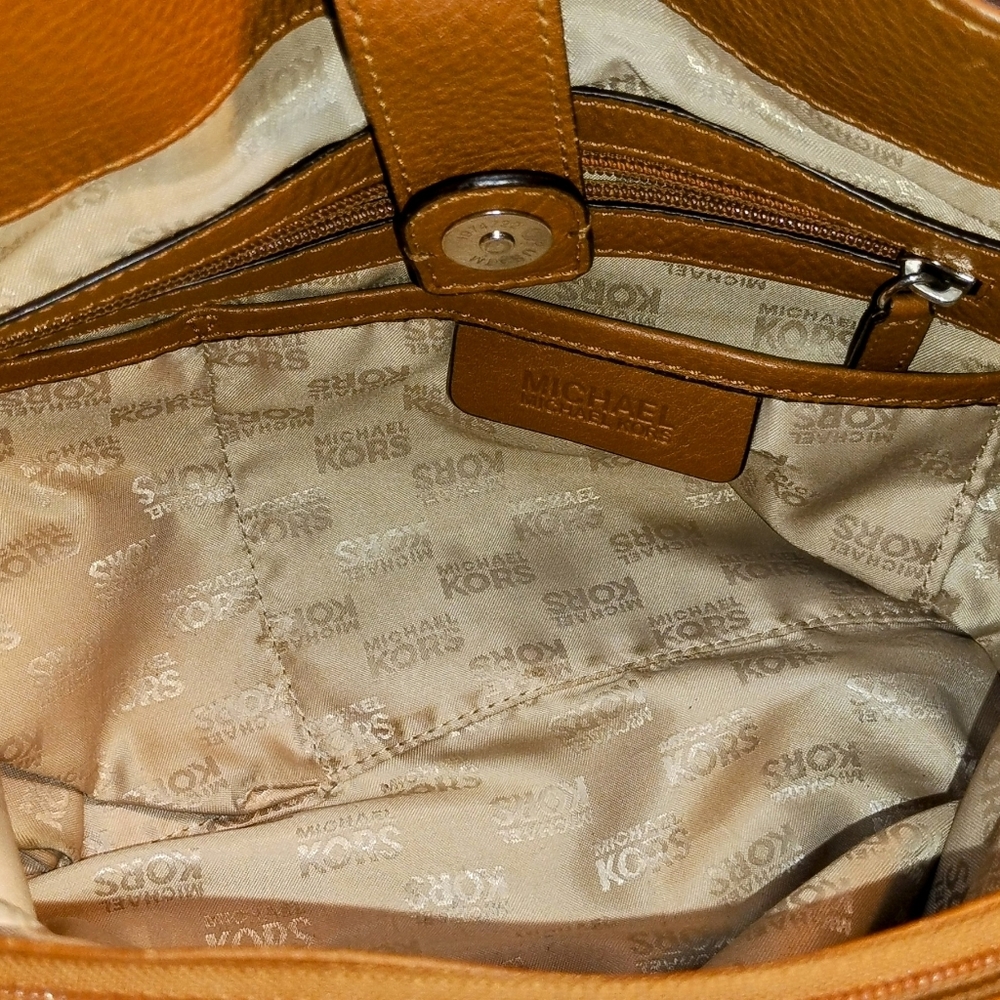 Michael Kors Medium Large Leather Hamilton Bag Brown Satchel With wallet. - Picture 9 of 17